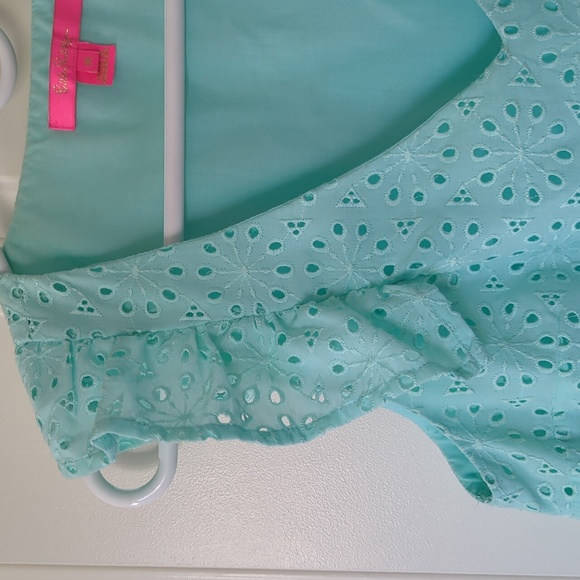 Lilly Pulitzer Lina Eyelet Top Size M - Picture 2 of 8